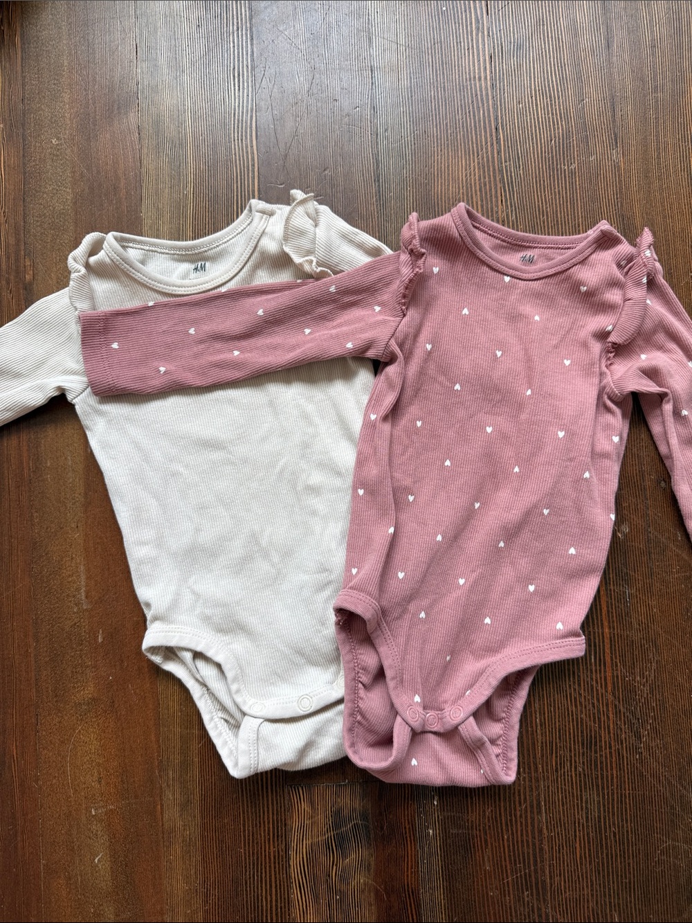 H&M long sleeve onesies